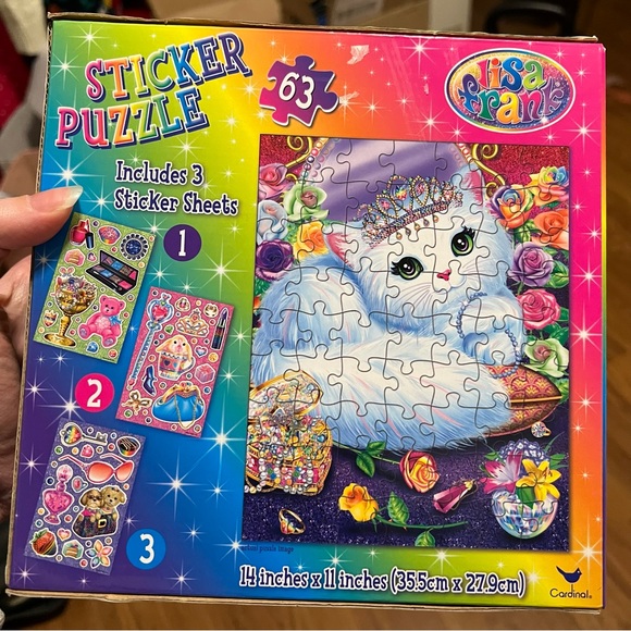 Sealed 2015 Lisa Frank Cat Puzzle & Sticker Set - Picture 4 of 5